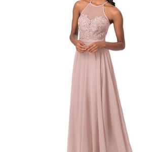 Azazie Kinsey in dusty rose